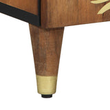vidaXL Dressoir Bruin 60 x 33 x 75 cm Massief Mango Hout