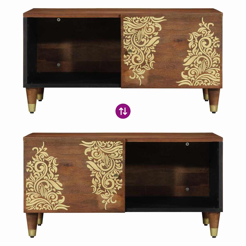 vidaXL Salontafel Honing bruin 80 x 50 x 40 cm Massief Mango Hout