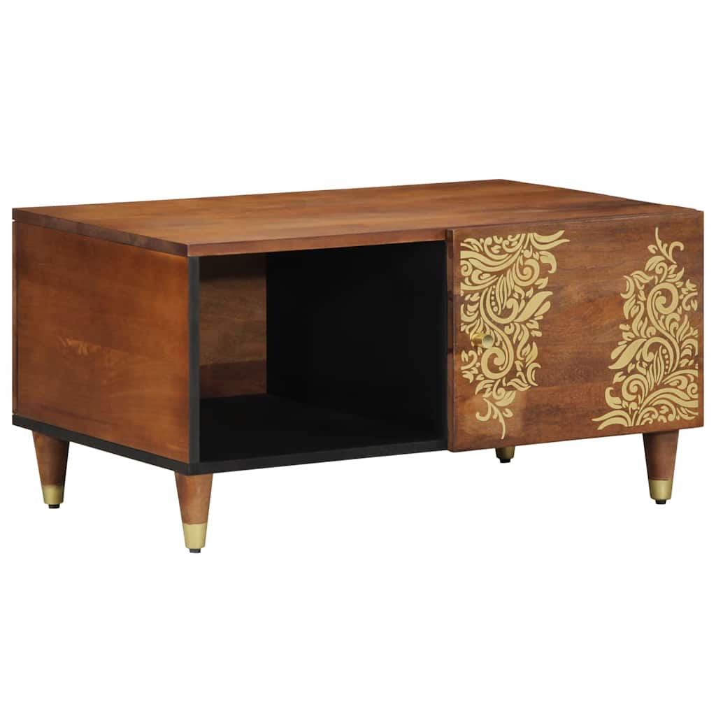vidaXL Salontafel Honing bruin 80 x 50 x 40 cm Massief Mango Hout