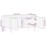 vidaXL Salontafel Honing bruin 80 x 50 x 40 cm Massief Mango Hout