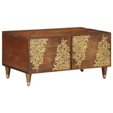 vidaXL Salontafel Honing bruin 80 x 50 x 40 cm Massief Mango Hout