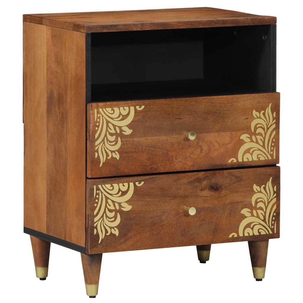 vidaXL Nightstand Honey Brown 50 x 33 x 62 cm Solid Mango Wood
