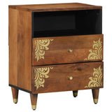 vidaXL Nightstand Honey Brown 50 x 33 x 62 cm Solid Mango Wood