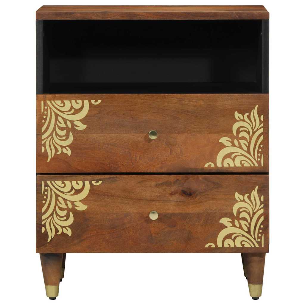 vidaXL Nightstand Honey Brown 50 x 33 x 62 cm Solid Mango Wood