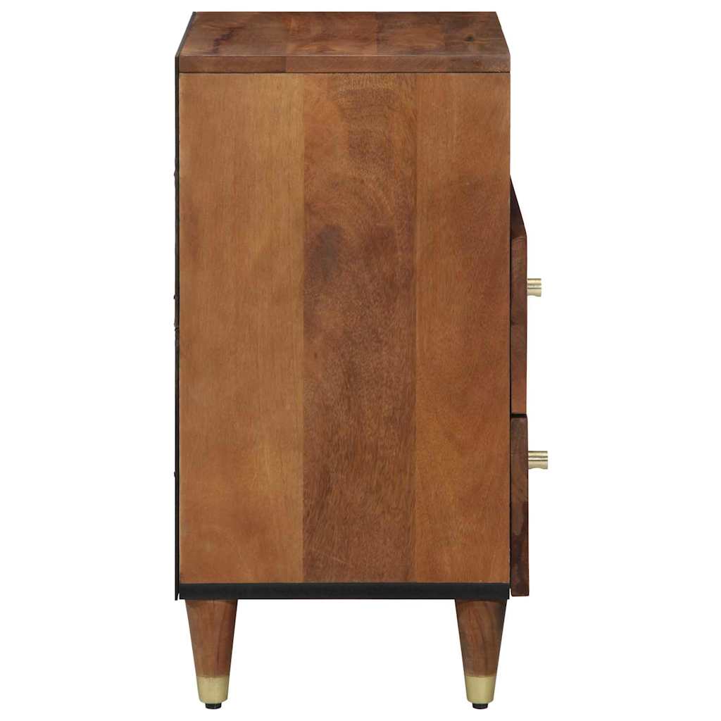 vidaXL Nightstand Honey Brown 50 x 33 x 62 cm Solid Mango Wood