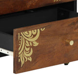 vidaXL Nightstand Honey Brown 50 x 33 x 62 cm Solid Mango Wood