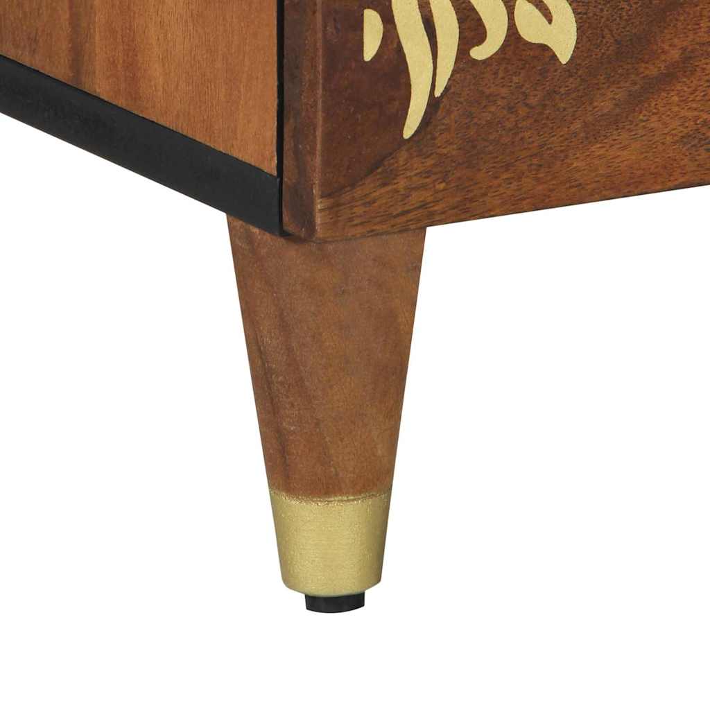 vidaXL Nightstand Honey Brown 50 x 33 x 62 cm Solid Mango Wood