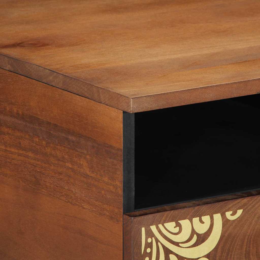 vidaXL Salontafel Honing bruin 80 x 54 x 40 cm Massief Mango Hout