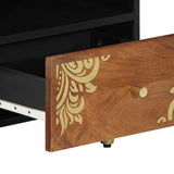 vidaXL Salontafel Honing bruin 80 x 54 x 40 cm Massief Mango Hout