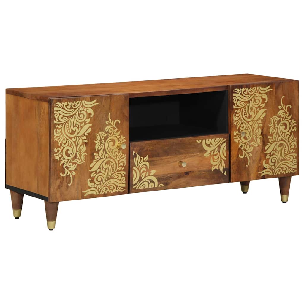 vidaXL TV Kast Honing bruin 105 x 33 x 46 cm Massief Mango Hout