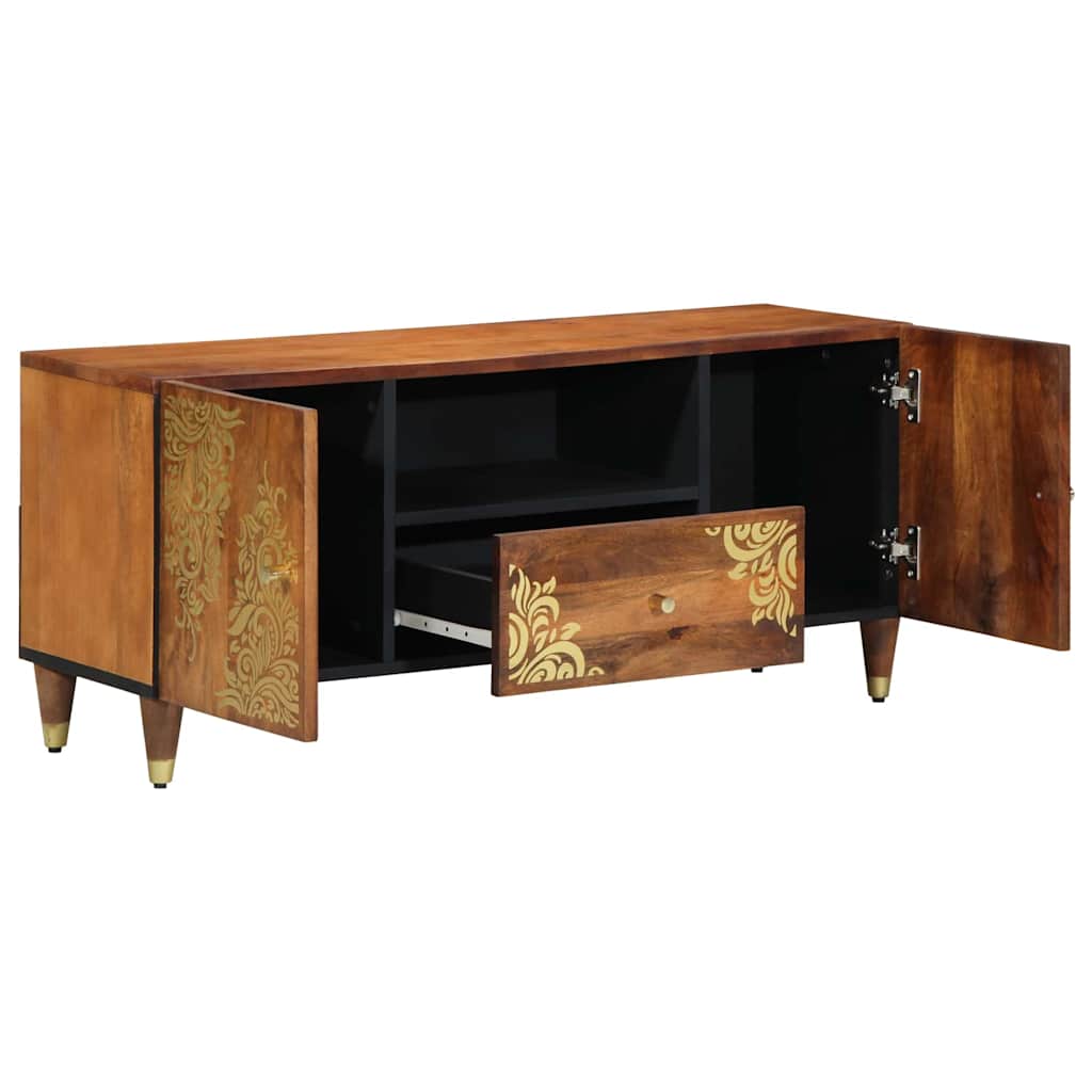 vidaXL TV Kast Honing bruin 105 x 33 x 46 cm Massief Mango Hout
