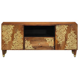 vidaXL TV Kast Honing bruin 105 x 33 x 46 cm Massief Mango Hout