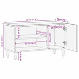 vidaXL TV Cabinet Honey Brown 80 x 33 x 46 cm Solid Mango Wood