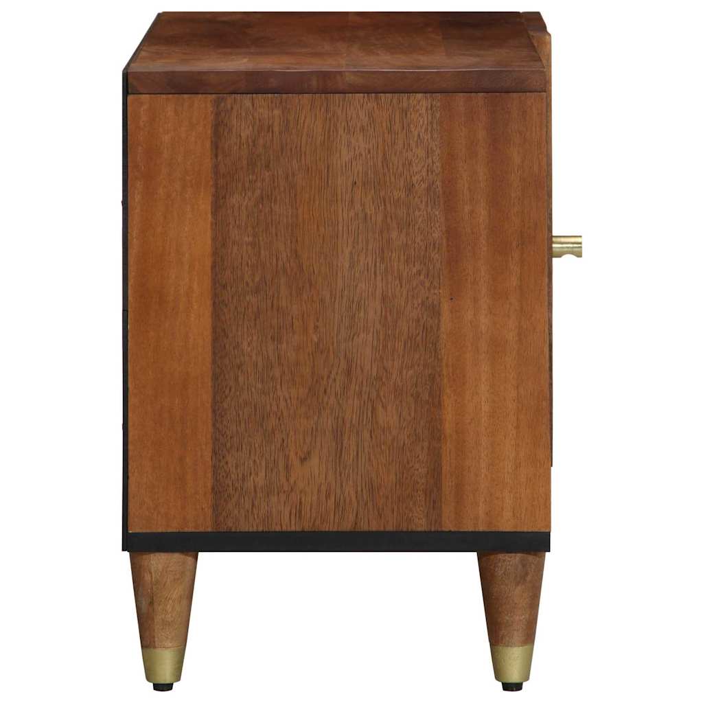 vidaXL TV Cabinet Honey Brown 80 x 33 x 46 cm Solid Mango Wood