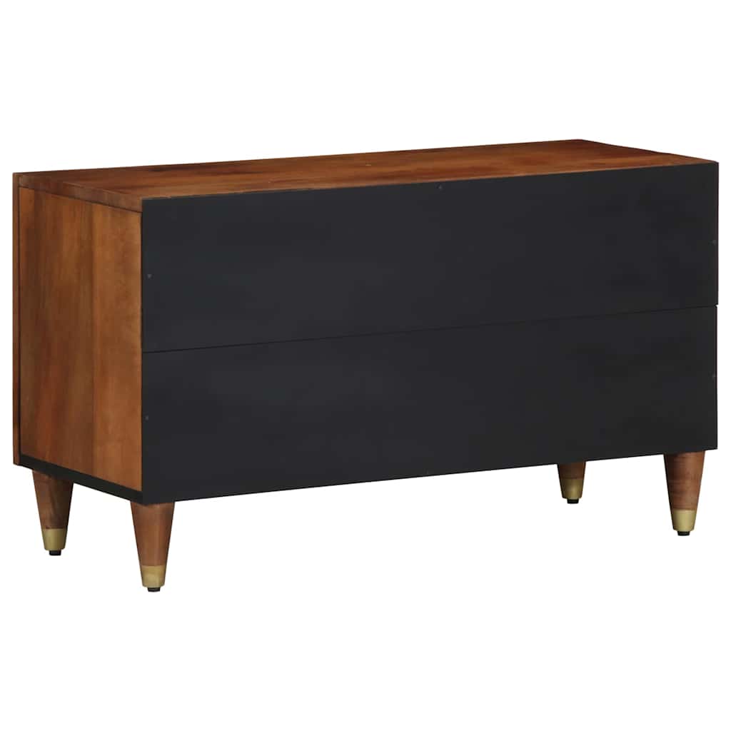 vidaXL TV Cabinet Honey Brown 80 x 33 x 46 cm Solid Mango Wood