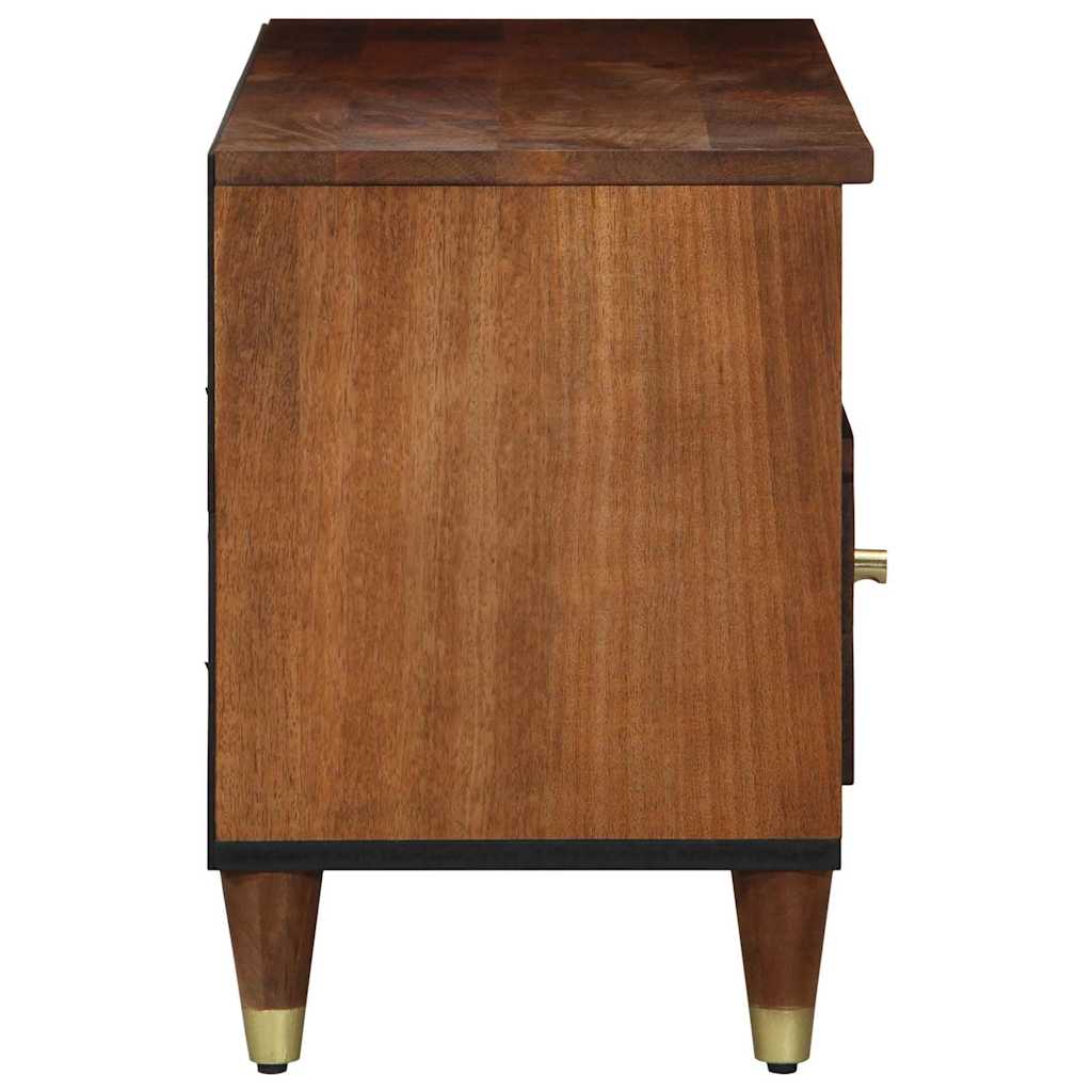 vidaXL TV Cabinet Honey Brown 100 x 33 x 46 cm Solid Mango Wood