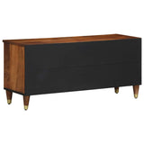 vidaXL TV Cabinet Honey Brown 100 x 33 x 46 cm Solid Mango Wood