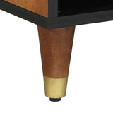 vidaXL TV Cabinet Honey Brown 100 x 33 x 46 cm Solid Mango Wood