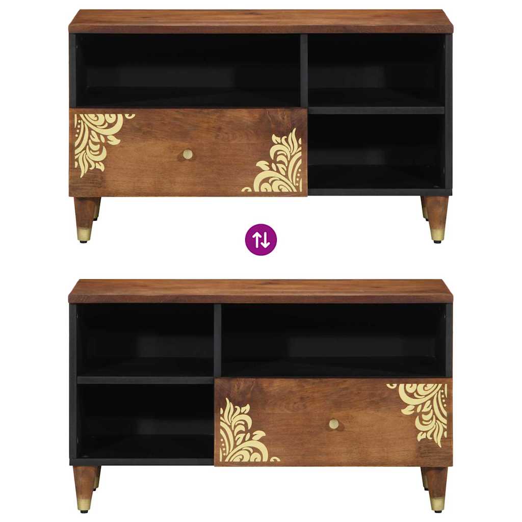 vidaXL TV Kast Honing bruin 80 x 33 x 46 cm Massief Mango Hout