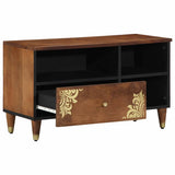 vidaXL TV Kast Honing bruin 80 x 33 x 46 cm Massief Mango Hout
