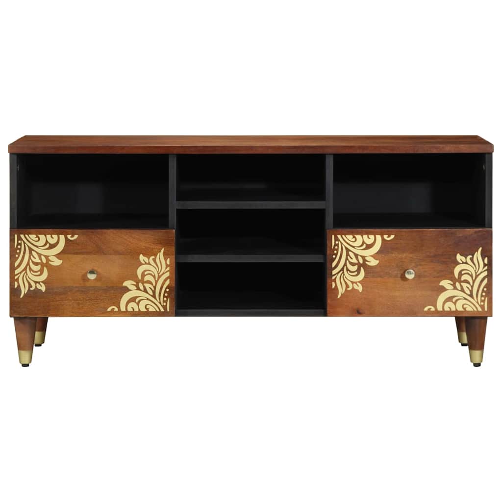 vidaXL TV Kast Honing bruin 100 x 33 x 46 cm Massief Mango Hout