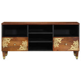 vidaXL TV Kast Honing bruin 100 x 33 x 46 cm Massief Mango Hout