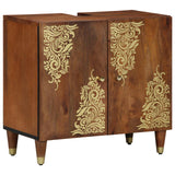 vidaXL Bathroom Vanity Unit Honey Brown 62 x 33 x 58 cm Solid Mango Wood