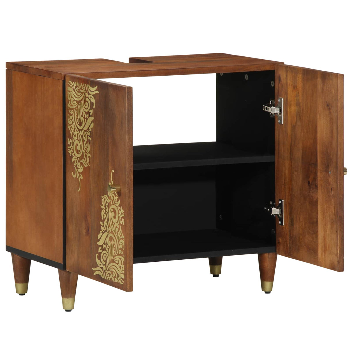 vidaXL Bathroom Vanity Unit Honey Brown 62 x 33 x 58 cm Solid Mango Wood