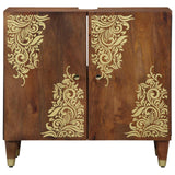 vidaXL Bathroom Vanity Unit Honey Brown 62 x 33 x 58 cm Solid Mango Wood