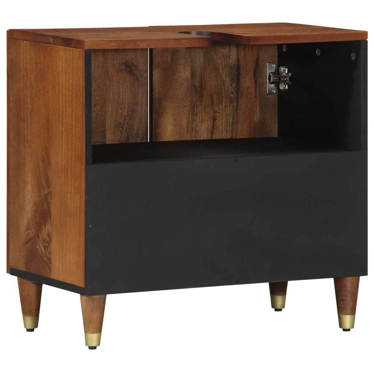 vidaXL Bathroom Vanity Unit Honey Brown 62 x 33 x 58 cm Solid Mango Wood