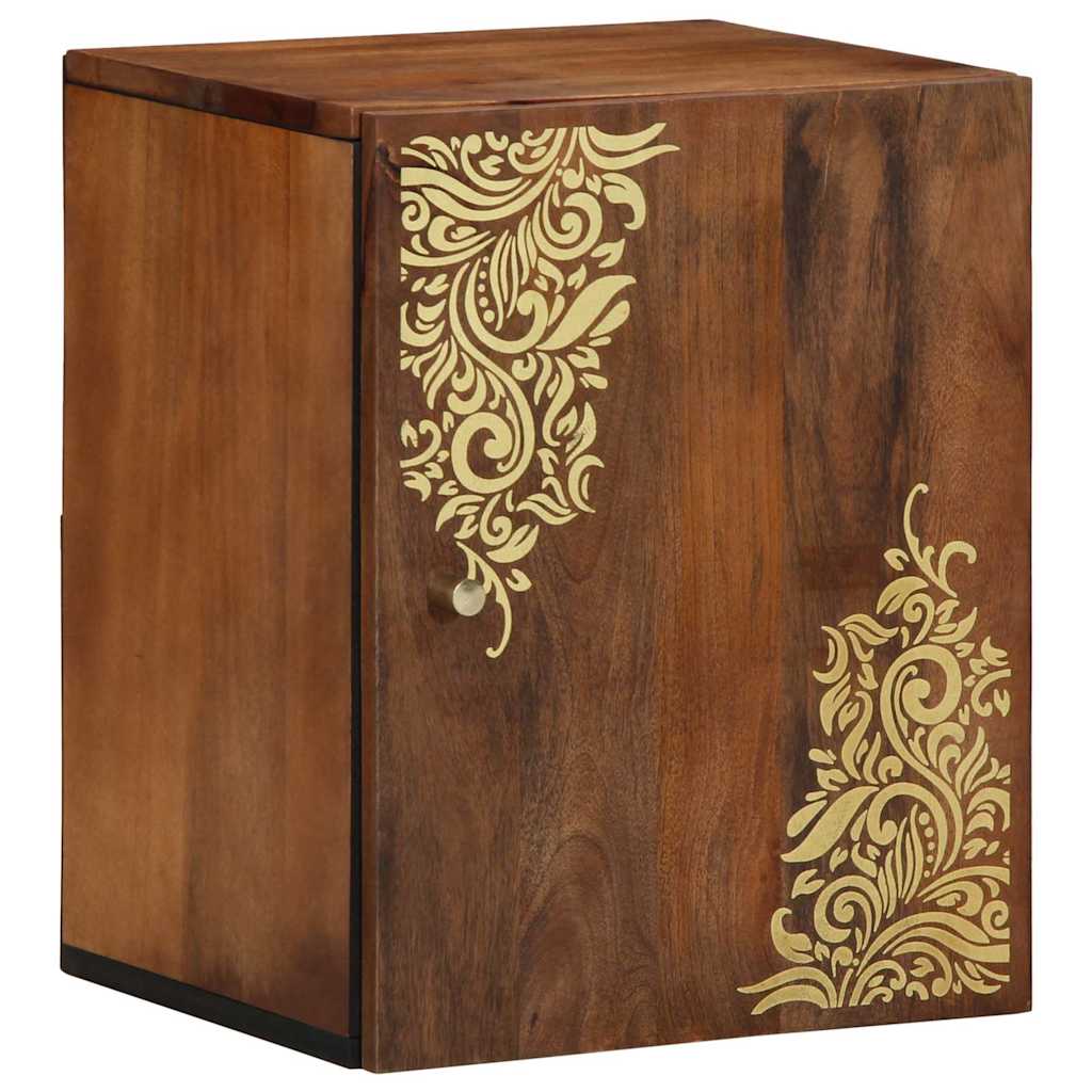 vidaXL Wandkast Honing bruin 38 x 33 x 48 cm Massief Mango Hout
