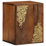 vidaXL Wandkast Honing bruin 38 x 33 x 48 cm Massief Mango Hout