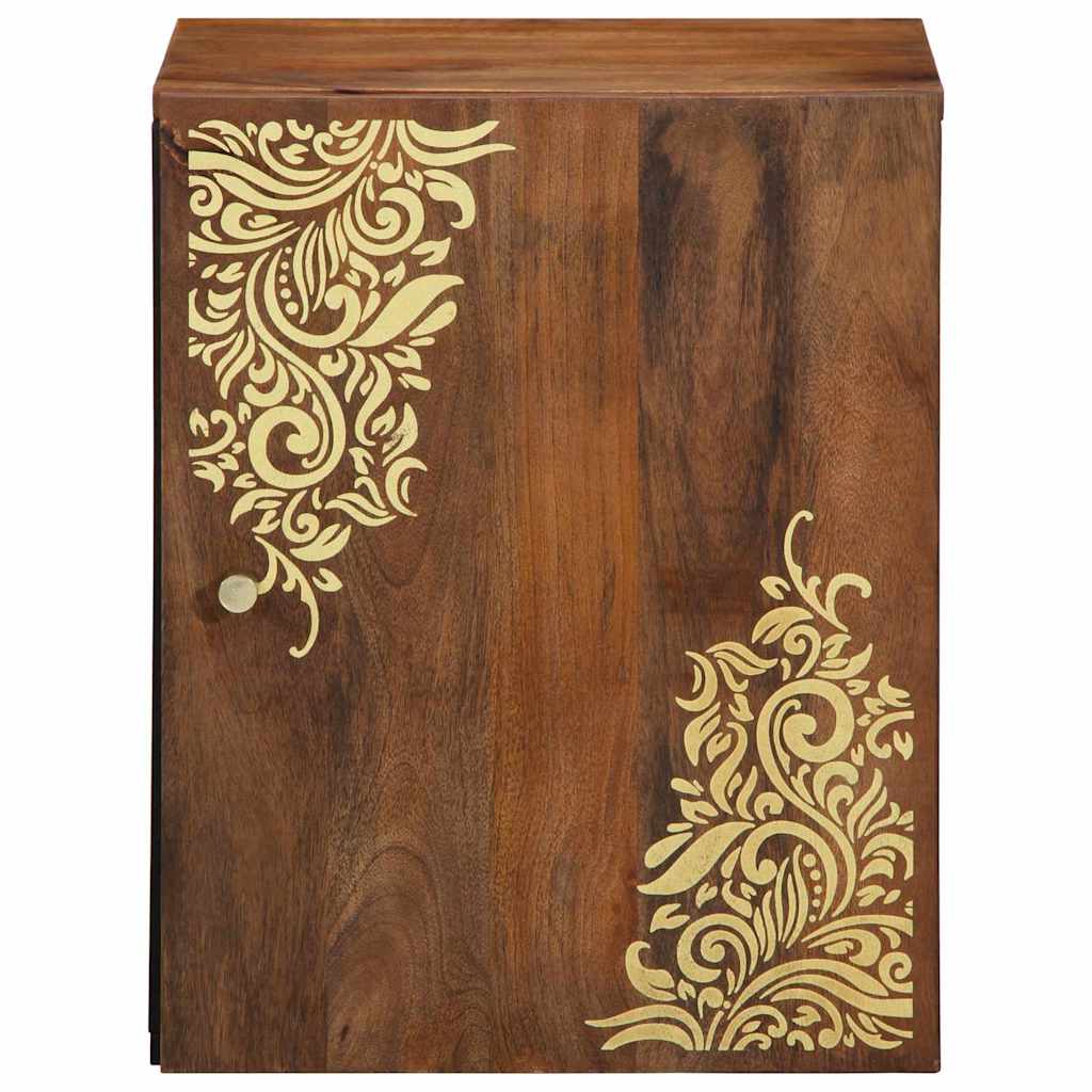 vidaXL Wandkast Honing bruin 38 x 33 x 48 cm Massief Mango Hout