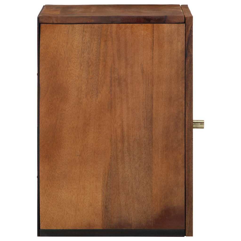 vidaXL Wandkast Honing bruin 38 x 33 x 48 cm Massief Mango Hout