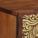 vidaXL Wandkast Honing bruin 38 x 33 x 48 cm Massief Mango Hout