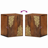 vidaXL Wandkast Honing bruin 38 x 33 x 48 cm Massief Mango Hout