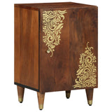 vidaXL Badkamerkast Grijs 38 x 33 x 58 cm Massief Mango Hout