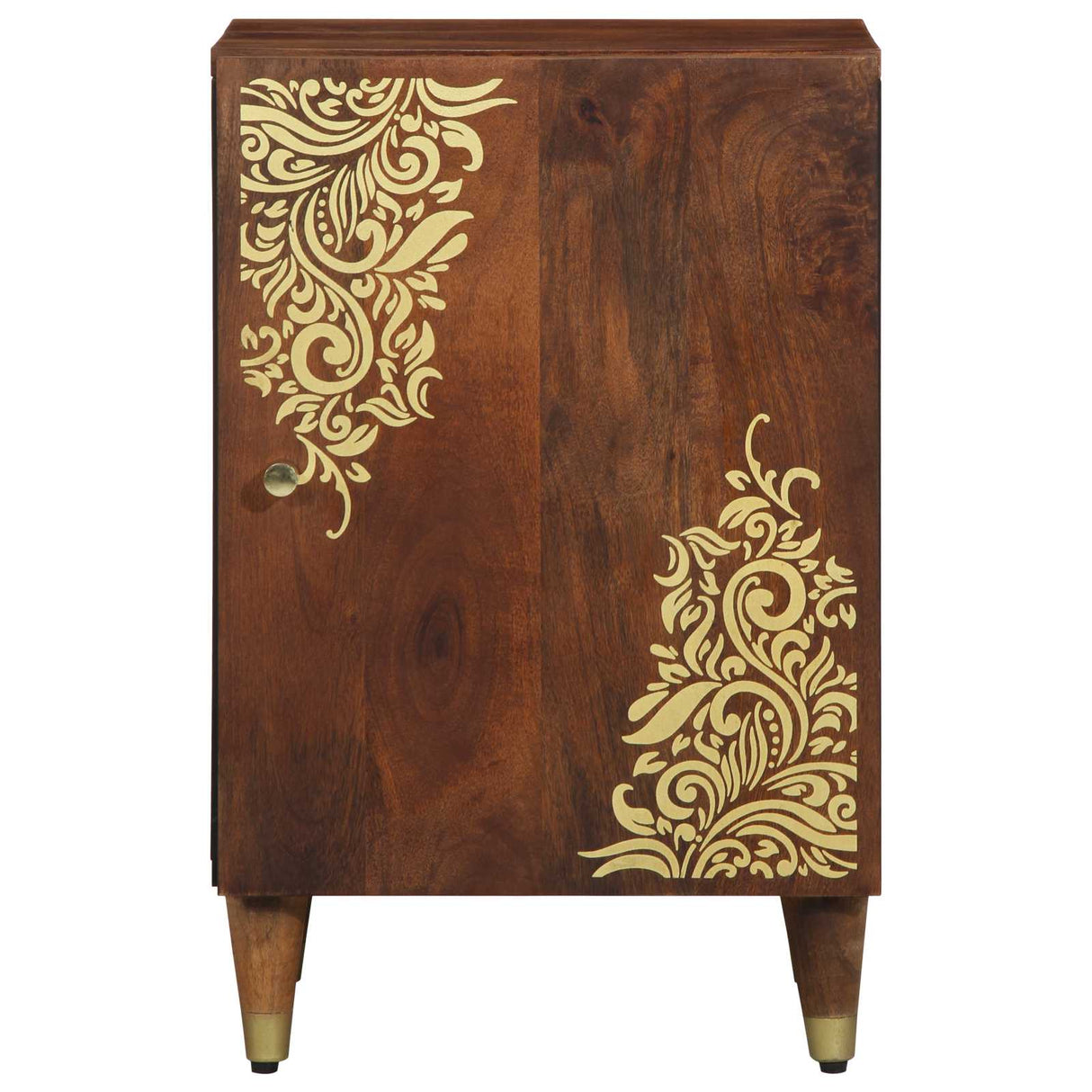 vidaXL Badkamerkast Grijs 38 x 33 x 58 cm Massief Mango Hout
