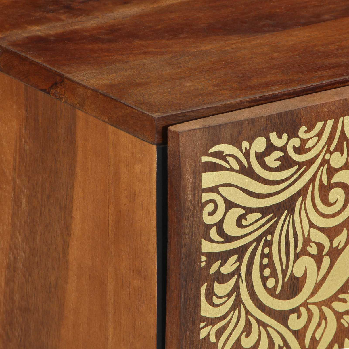 vidaXL Badkamerkast Grijs 38 x 33 x 58 cm Massief Mango Hout