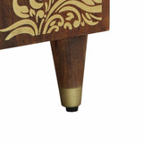 vidaXL Badkamerkast Grijs 38 x 33 x 58 cm Massief Mango Hout