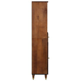 vidaXL Badkamerkast Honingbruin 38 x 33 x 160 cm Massief Mango Hout