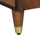 vidaXL Badkamerkast Honingbruin 38 x 33 x 160 cm Massief Mango Hout