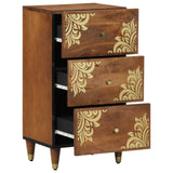vidaXL Dressoir met lade Bruin 40 x 33 x 75 cm Massief Mango Hout