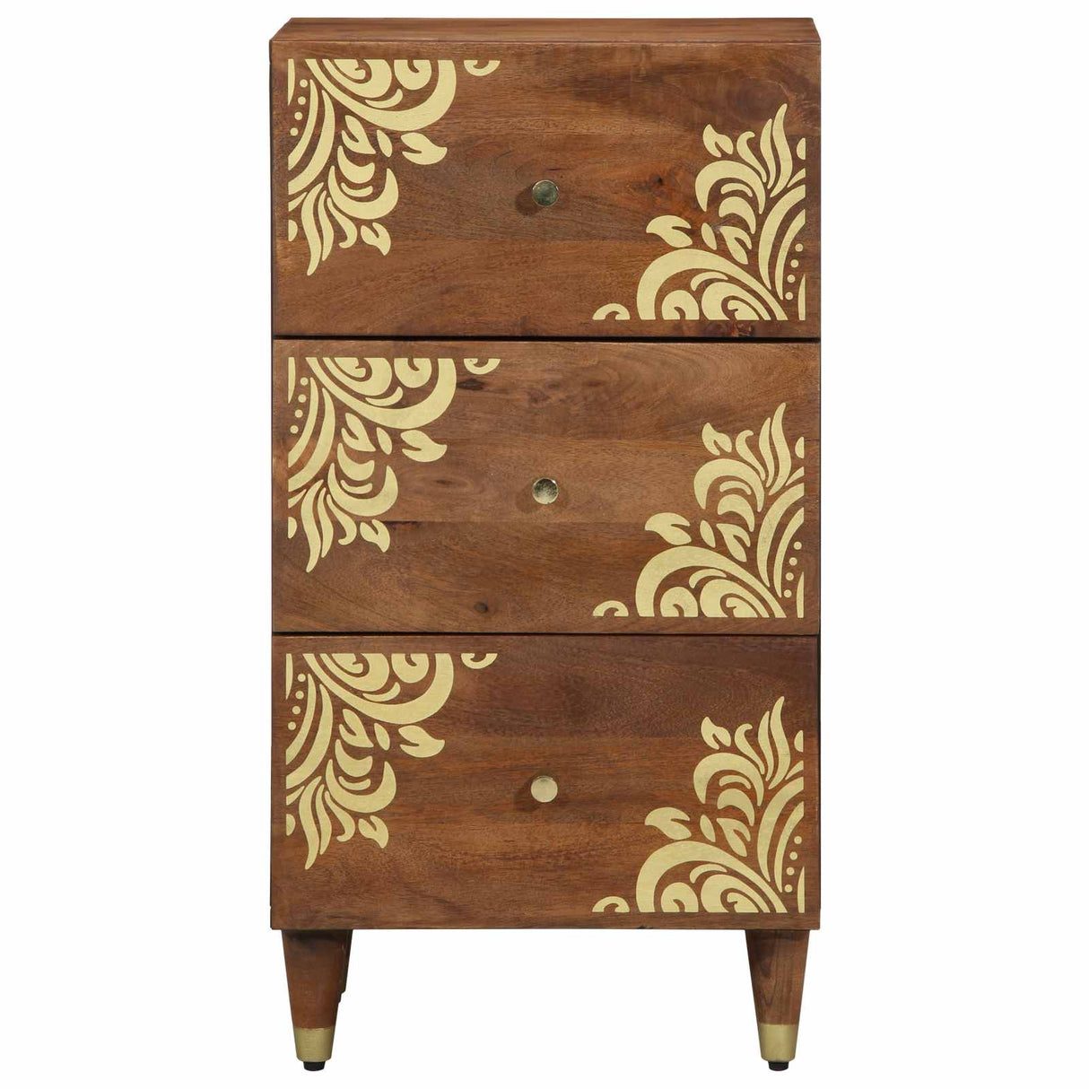vidaXL Dressoir met lade Bruin 40 x 33 x 75 cm Massief Mango Hout