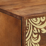 vidaXL Dressoir met lade Bruin 40 x 33 x 75 cm Massief Mango Hout