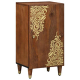 vidaXL Dressoir met plank Bruin 40 x 33 x 75 cm Massief Mango Hout