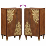 vidaXL Dressoir met plank Bruin 40 x 33 x 75 cm Massief Mango Hout