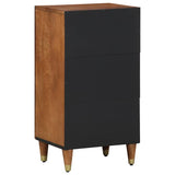 vidaXL Dressoir met plank Bruin 40 x 33 x 75 cm Massief Mango Hout