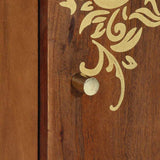 vidaXL Dressoir met plank Bruin 40 x 33 x 75 cm Massief Mango Hout
