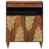 vidaXL Dressoir met plank Bruin 60 x 33 x 75 cm Massief Mango Hout